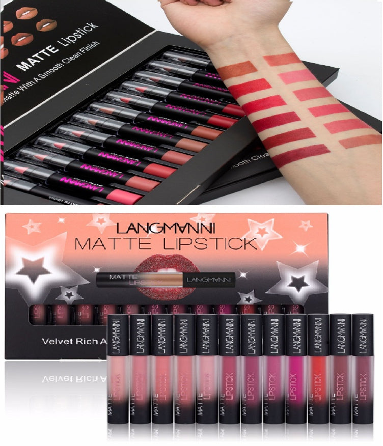 Waterproof Long-lasting Matte Lipstick Set