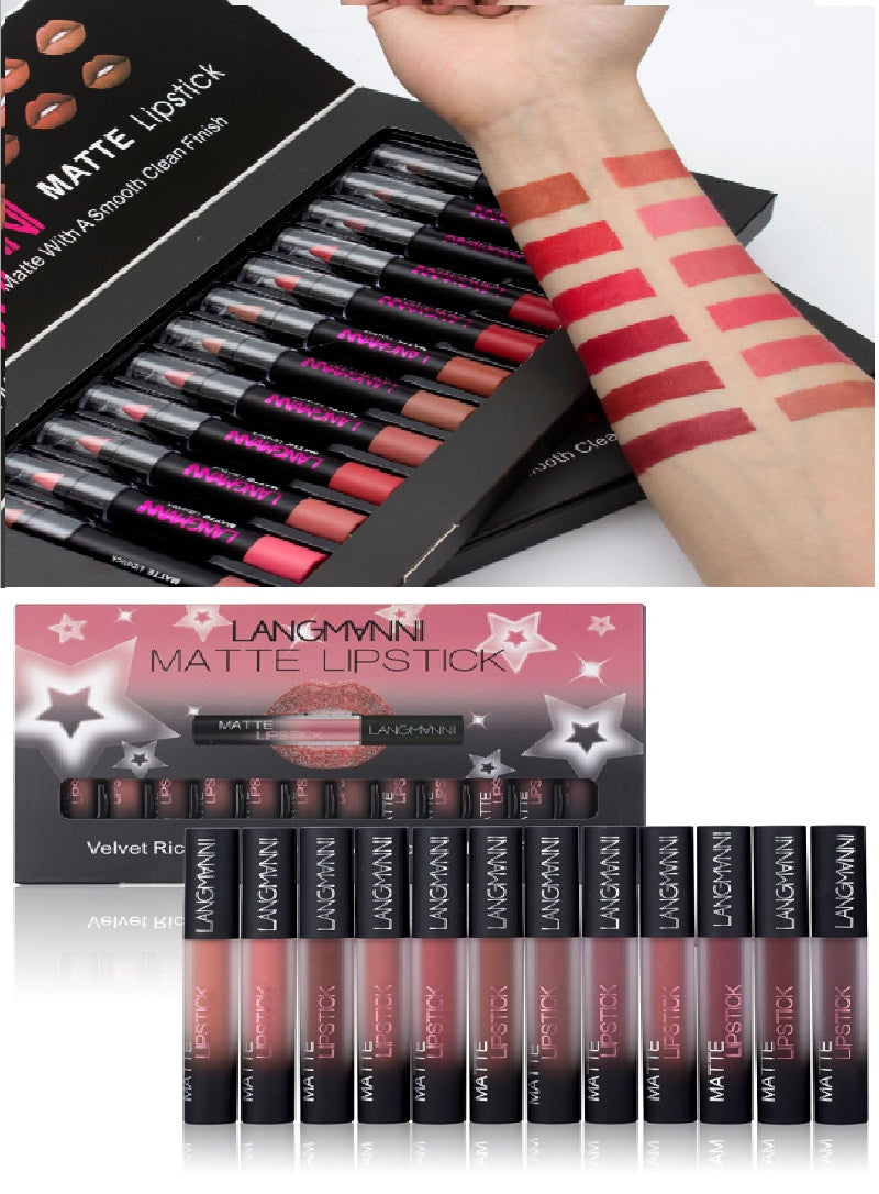 Waterproof Long-lasting Matte Lipstick Set