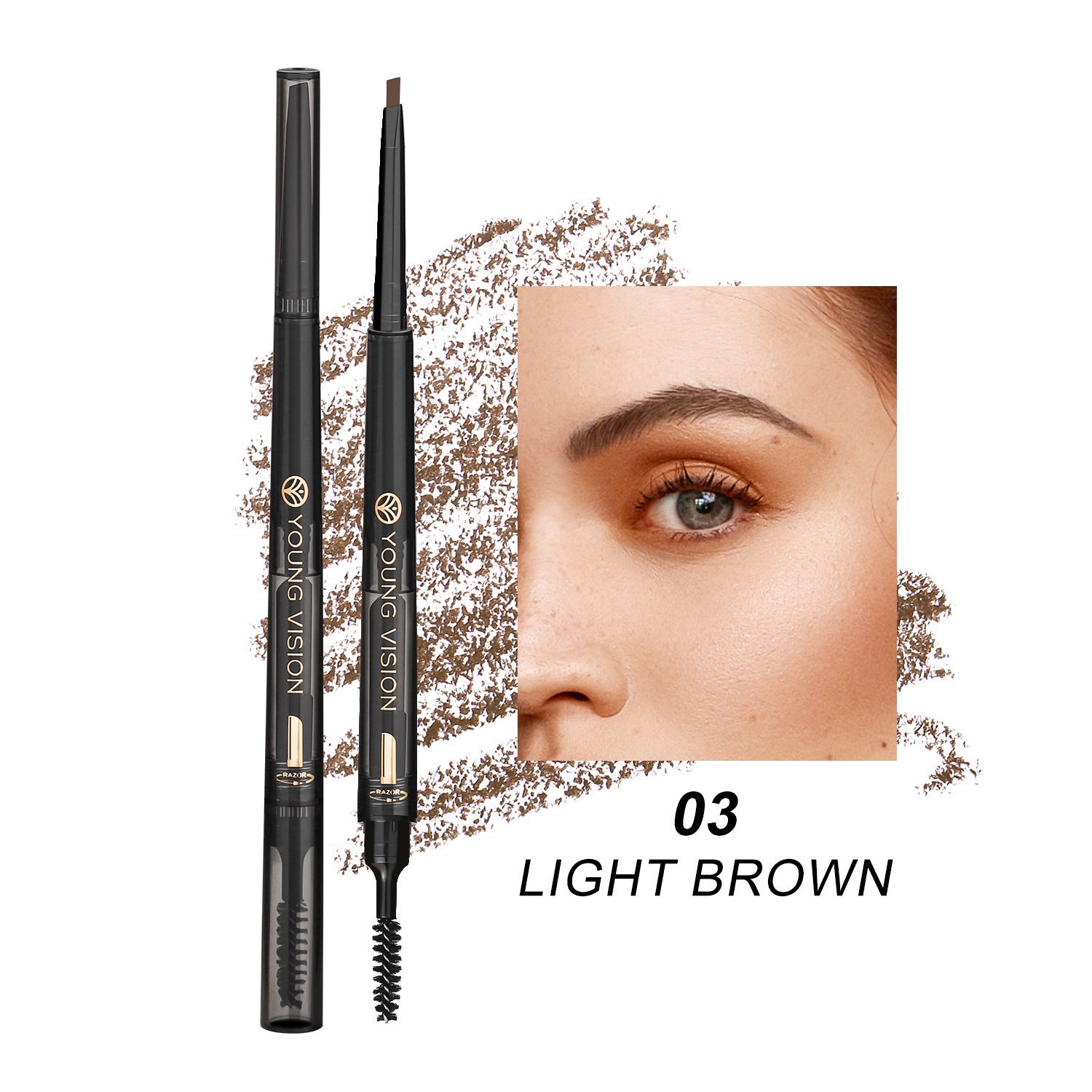Fog Sense Three In One Waterproof Eyebrow Pencil