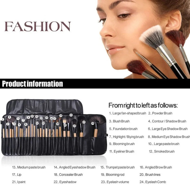 24 Pcs Makeup Brush Set