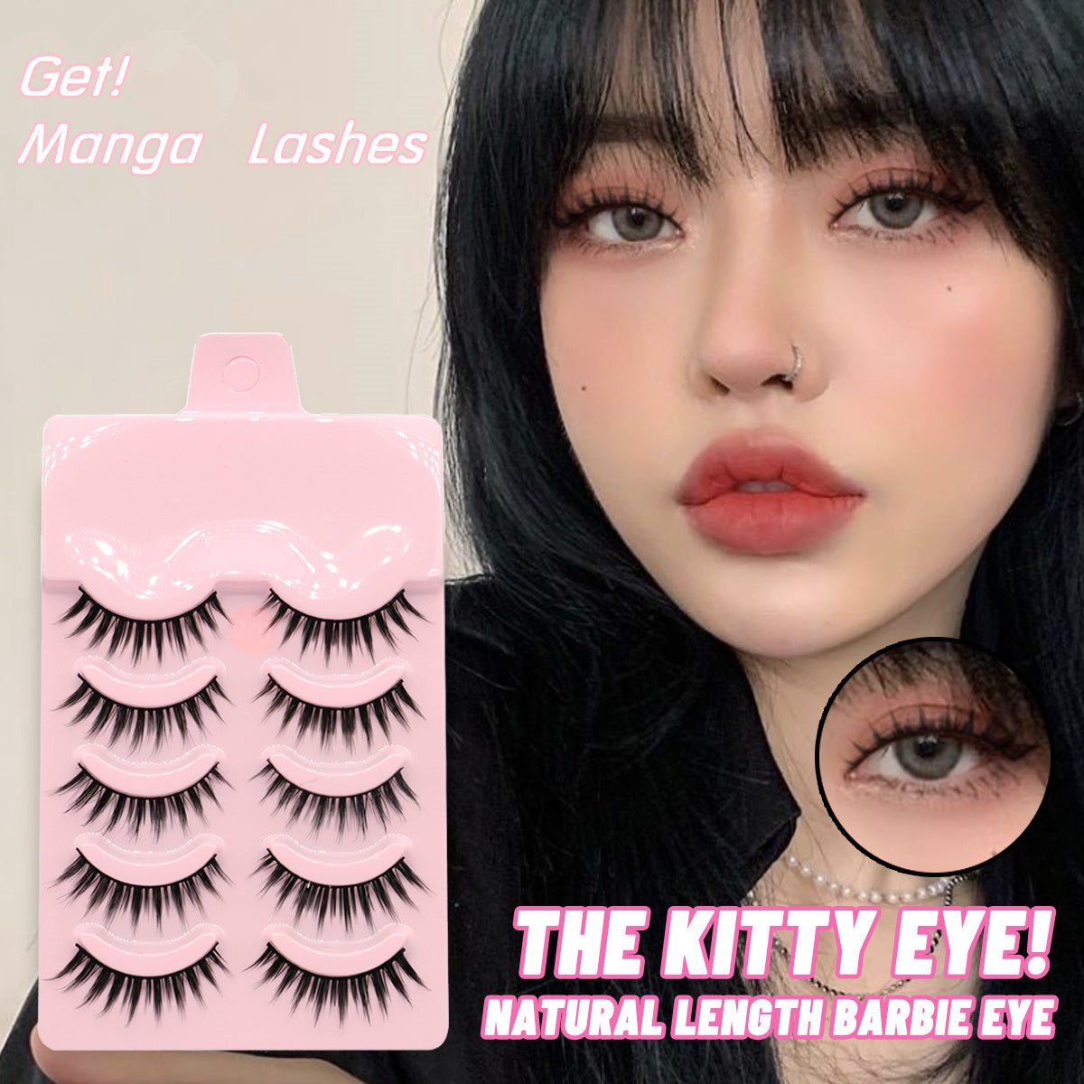 5 Pairs Korean Wispy Lashes